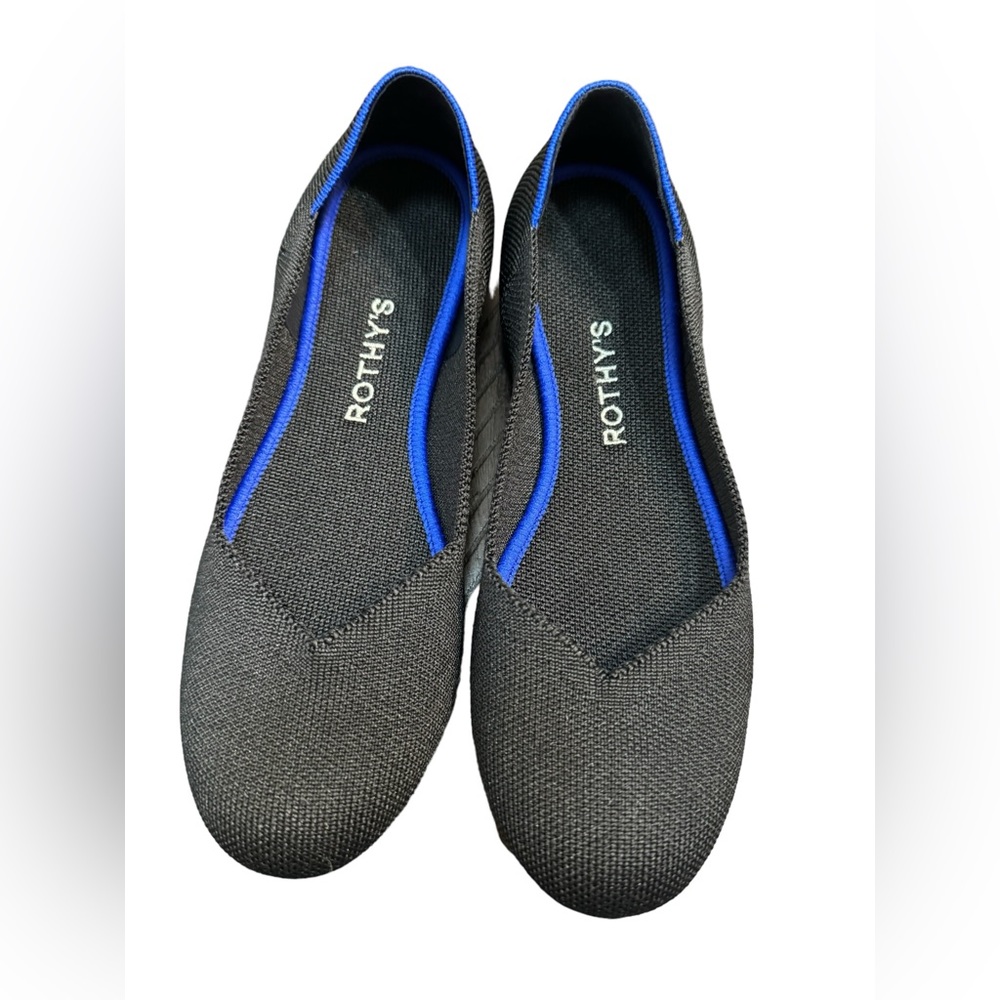 Rothy’s Black Round Toe Flats Sz 7